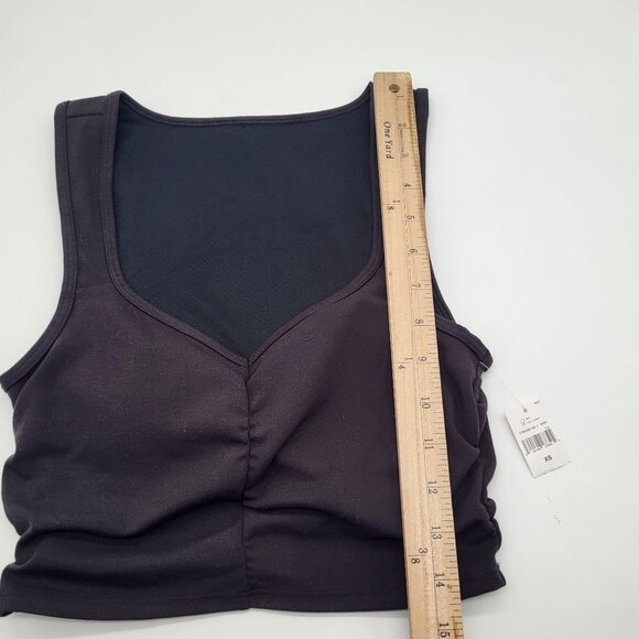 GapFit Powermove Ruched Sports Bra Black SZ XS - Picture 8 of 10